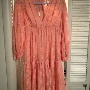 Ulla Johnson pink floral dress